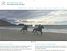 Tablet Screenshot of horseriding-dunedin.co.nz